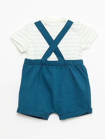 Ensemble 2 pièces T-shirt + salopette short