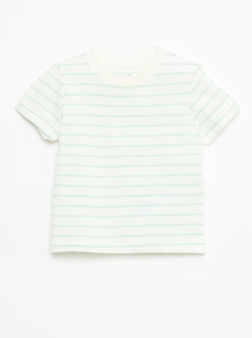 Ensemble 2 pièces T-shirt + salopette short - Kiabi