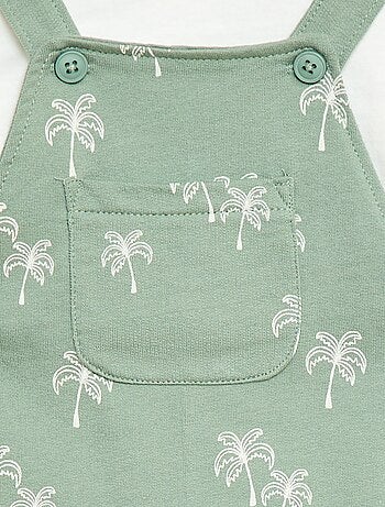 Ensemble 2 pièces T-shirt + salopette short