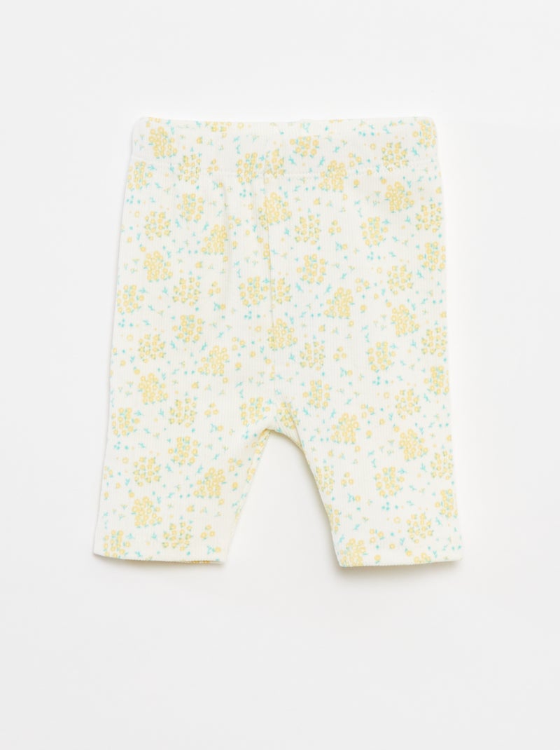 Ensemble 2 pièces tee-shirt + legging imprimé Jaune - Kiabi