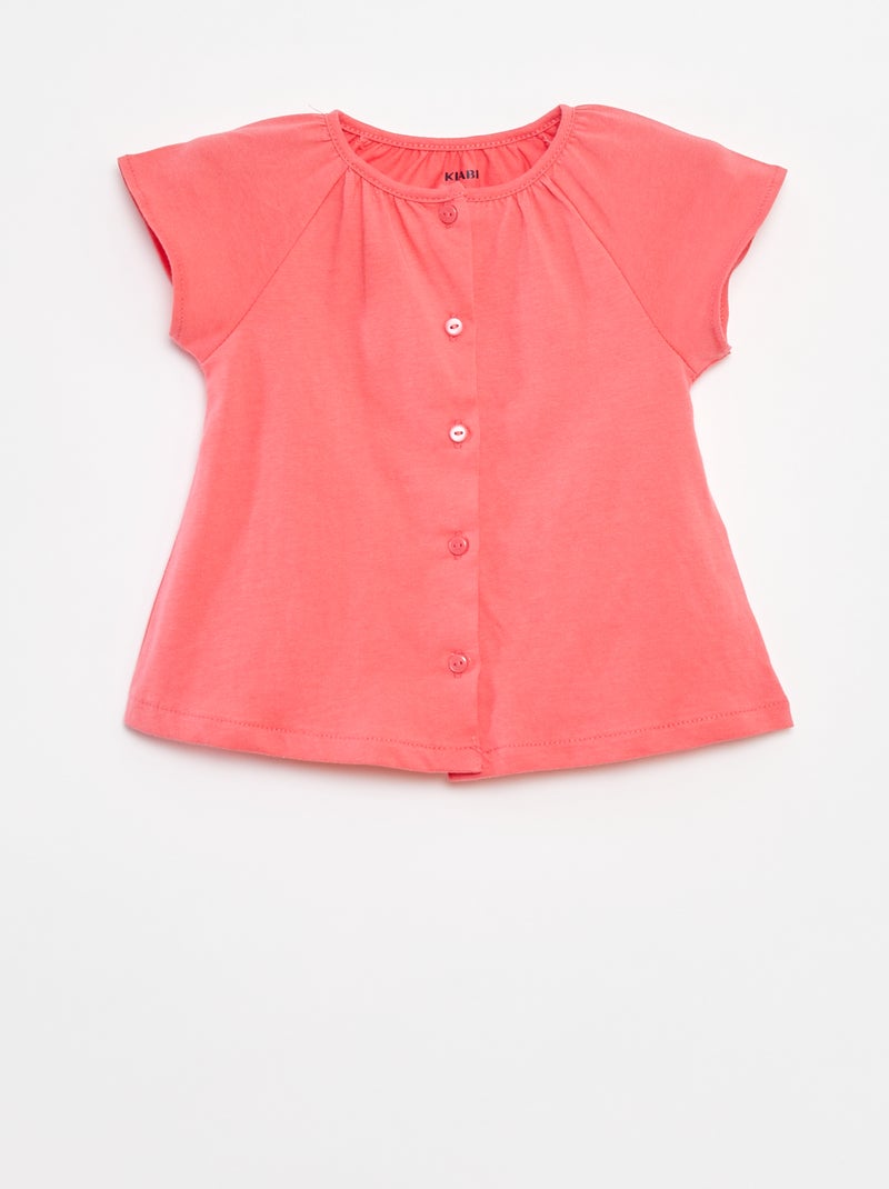 Ensemble 2 pièces tee-shirt + legging imprimé Rose - Kiabi