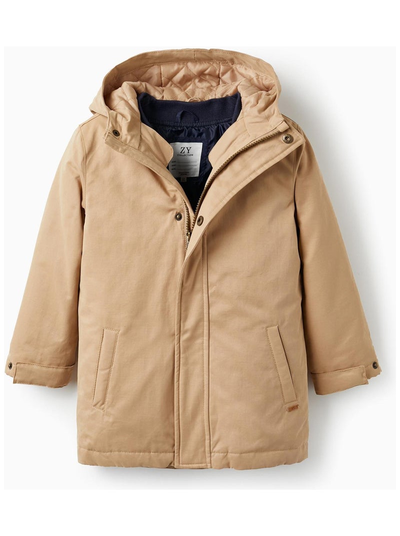 Ensemble 3 en 1 de Parka + Gilet Amovible pour Garçon Beige - Kiabi