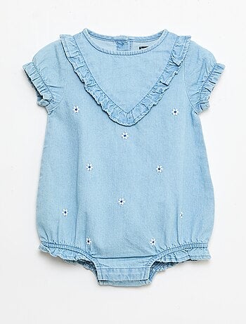 Ensemble 3 pièces barboteuse + chapeau + chaussettes