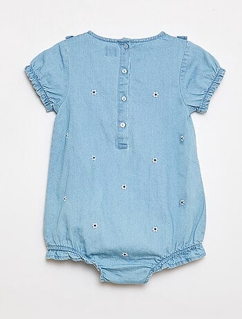 Ensemble 3 pièces barboteuse + chapeau + chaussettes