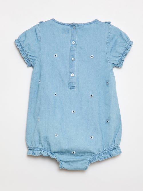 Ensemble 3 pièces  barboteuse + chapeau + chaussettes - Kiabi