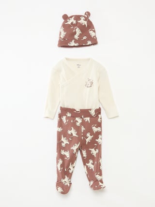 Ensemble 3 pièces body + legging + bonnet 'Disney'