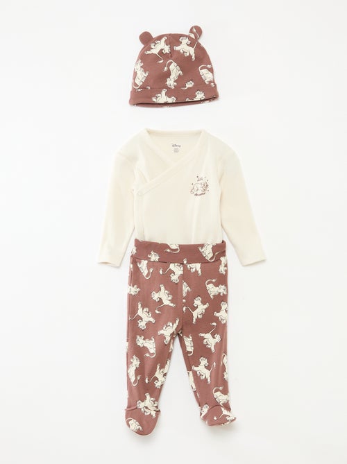 Ensemble 3 pièces body + legging + bonnet 'Disney' - Kiabi
