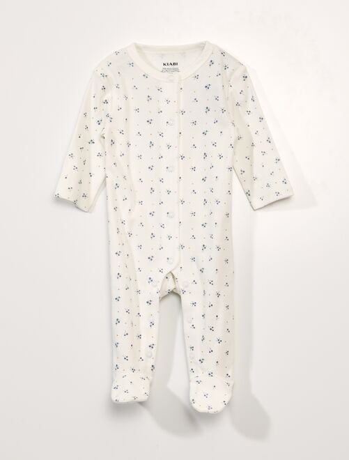 FUNMOON Garçon Bébé Pyjama 0-24 Mois Unisexe 3 Pcs Ensemble De : T-Shirt  Nuage Imprimé + Pantalon Blanc + Bonnet - Blanc Blanc - Cdiscount  Prêt-à-Porter