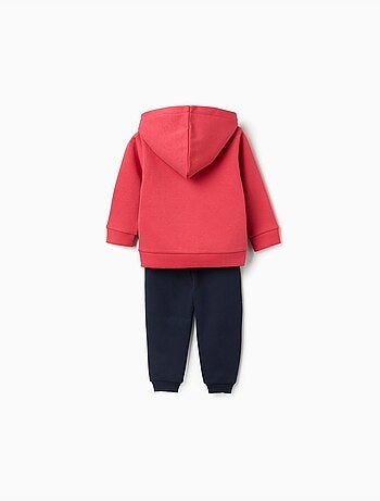 Ensemble 3 pièces de jogging en coton peigné