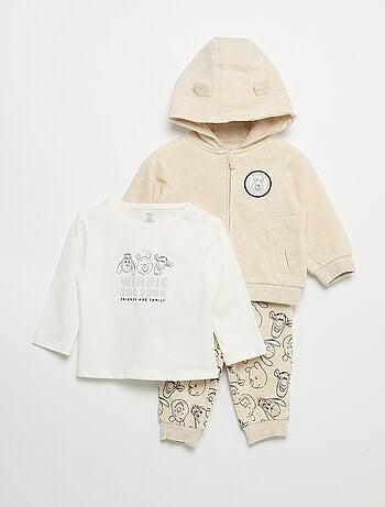 Ensemble 3 pièces 'Disney' - Sweat + pantalon + T-shirt manches longues