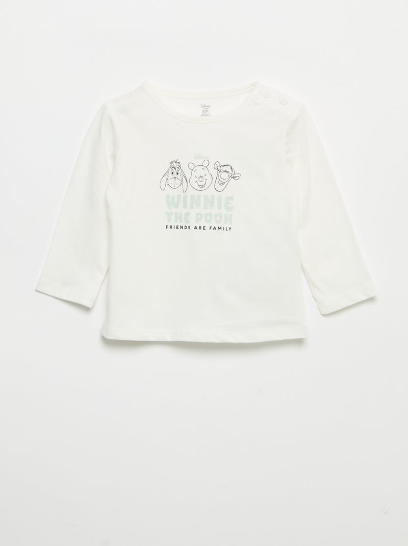 Ensemble 3 pièces 'Disney' -  Sweat + pantalon + T-shirt manches longues Beige - Kiabi