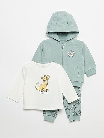Ensemble 3 pièces 'Disney' - Sweat + pantalon + T-shirt manches longues