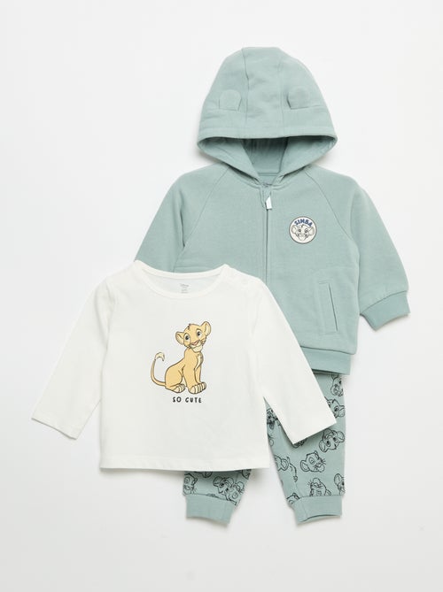 Ensemble 3 pièces 'Disney' - Sweat + pantalon + T-shirt manches longues - Kiabi Ensemble 3 pièces 'Disney' - Sweat + pantalon + T-shirt manches longues - Kiabi