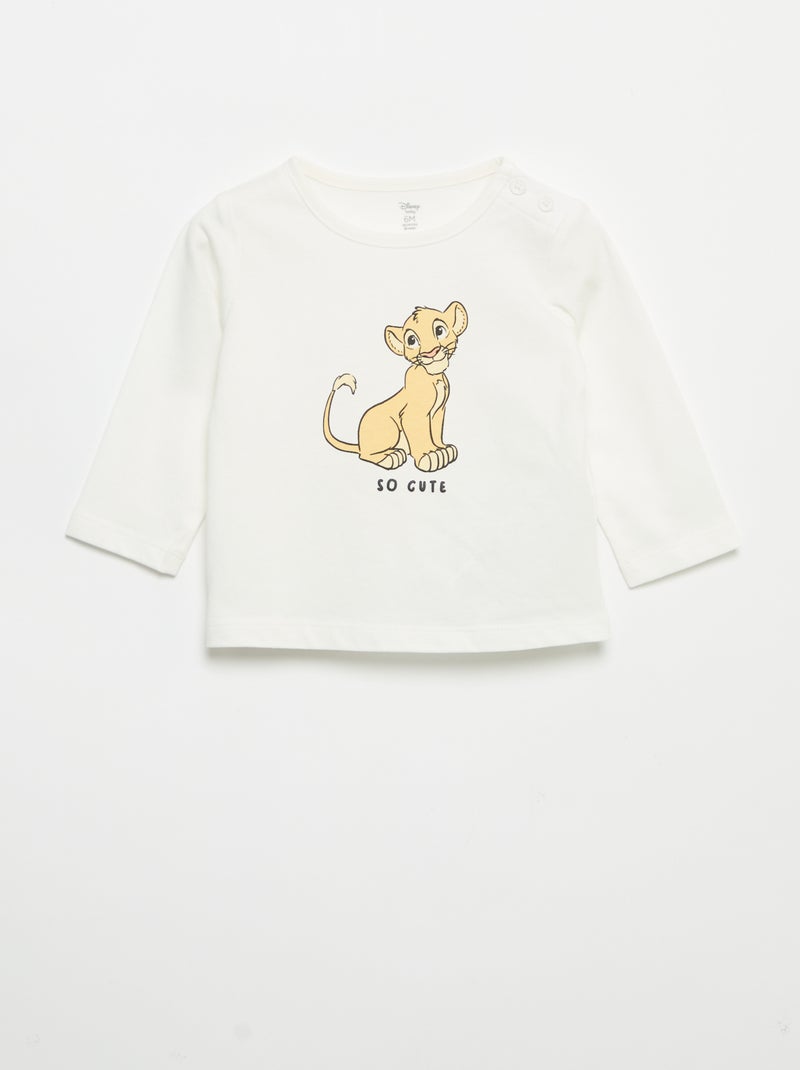 Ensemble 3 pièces 'Disney' -  Sweat + pantalon + T-shirt manches longues Vert - Kiabi