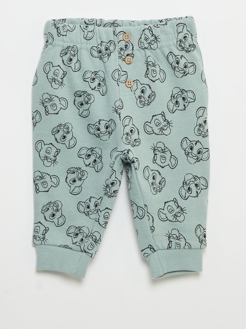 Ensemble 3 pièces 'Disney' -  Sweat + pantalon + T-shirt manches longues Vert - Kiabi