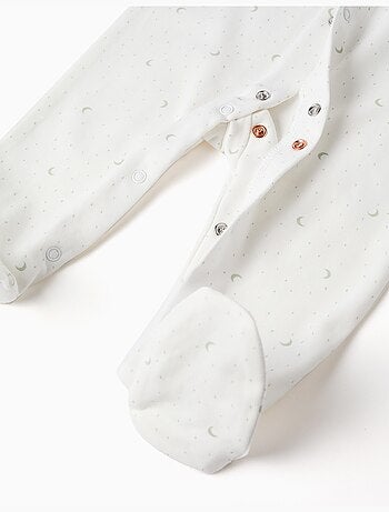 Ensemble 3 pièces en coton à motif de lunes