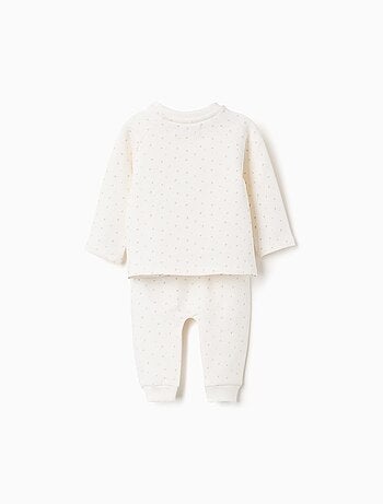 Ensemble 3 pièces en coton peigné à motif d'étoiles