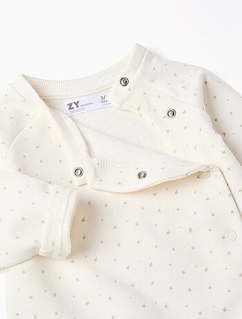 Ensemble 3 pièces en coton peigné à motif d'étoiles