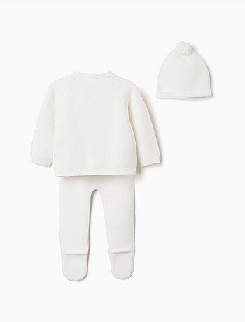 Ensemble 3 pièces en maille de coton