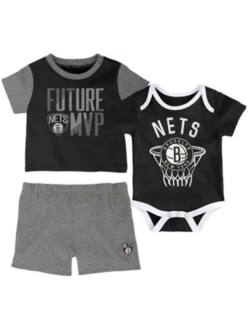 Ensemble 3 pièces Garçon Bébé NBA Brooklyn Nets - Kiabi