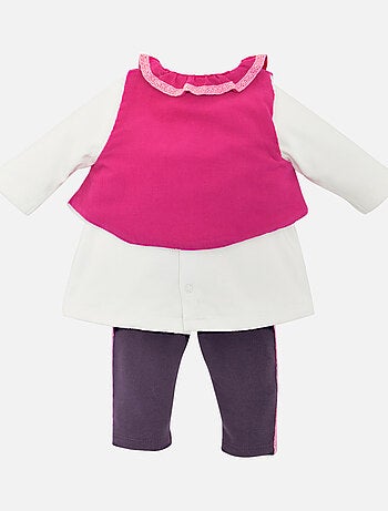 ENSEMBLE 3 PIECES LEGGING FOLKLORE SUCRE D'ORGE