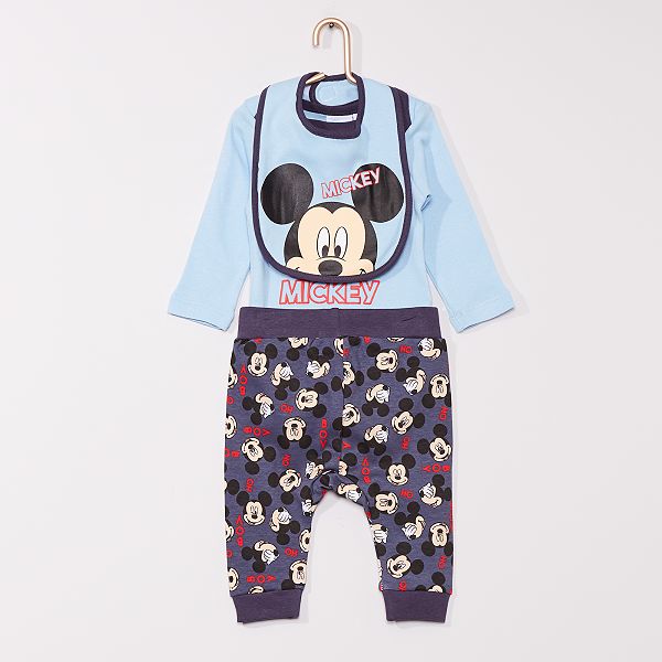 Ensemble 3 Pieces Mickey Bebe Garcon Bleu Kiabi 16 00