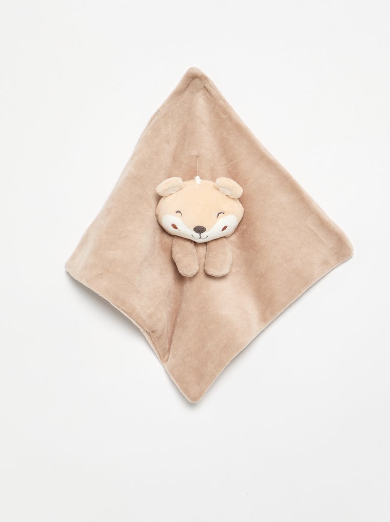 Ensemble 3 pièces 'Petit Béguin' - Body + pyjama + doudou Beige - Kiabi