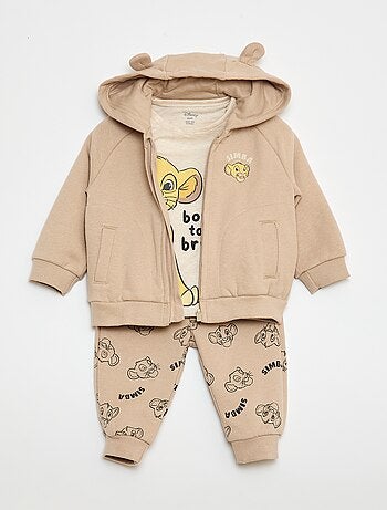 Ensemble 3 pièces 'Simba' - tee-shirt + jogging + sweat