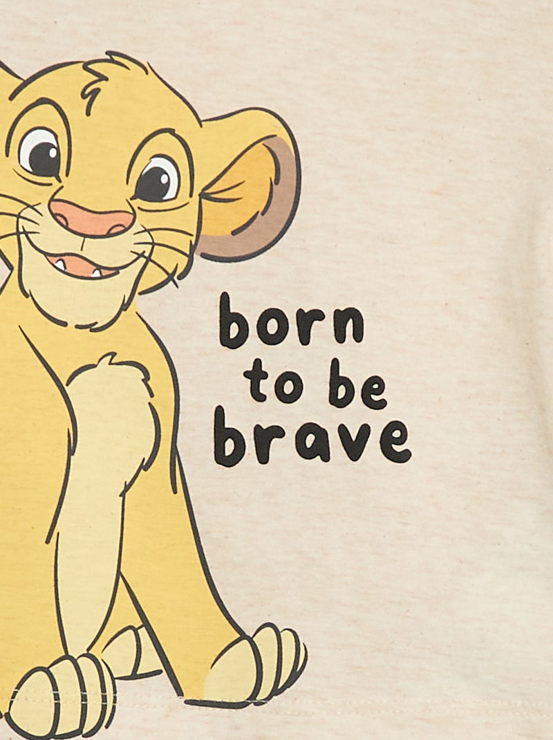 Ensemble 3 pièces 'Simba' - tee-shirt + jogging + sweat Beige - Kiabi