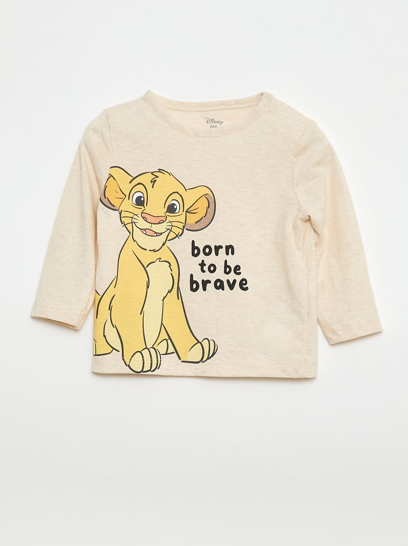 Ensemble 3 pièces 'Simba' - tee-shirt + jogging + sweat Beige - Kiabi