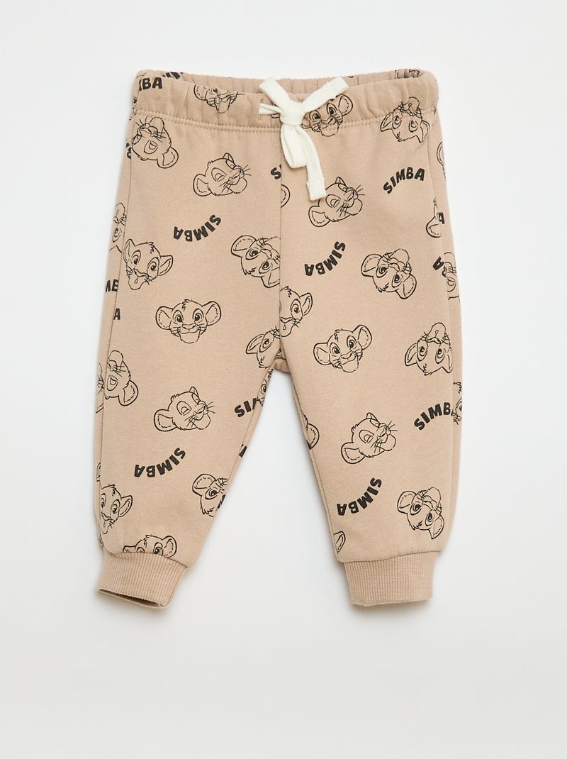 Ensemble 3 pièces 'Simba' - tee-shirt + jogging + sweat Beige - Kiabi