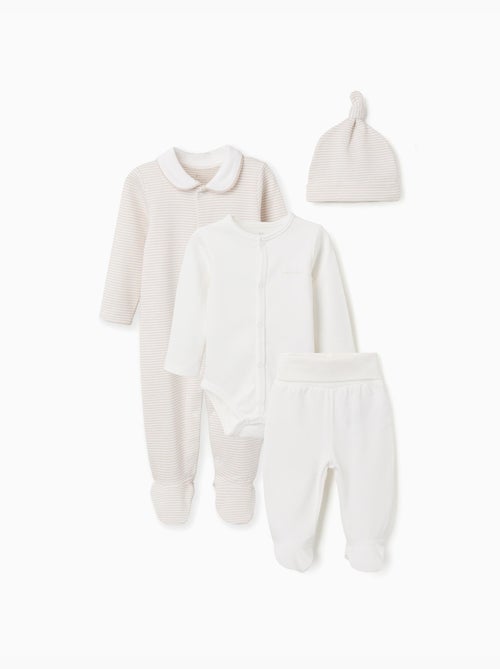 Ensemble 4 pièces en coton - Kiabi