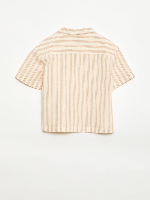 Ensemble à rayures chemise + short - Kiabi