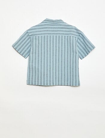 Ensemble à rayures chemise + short