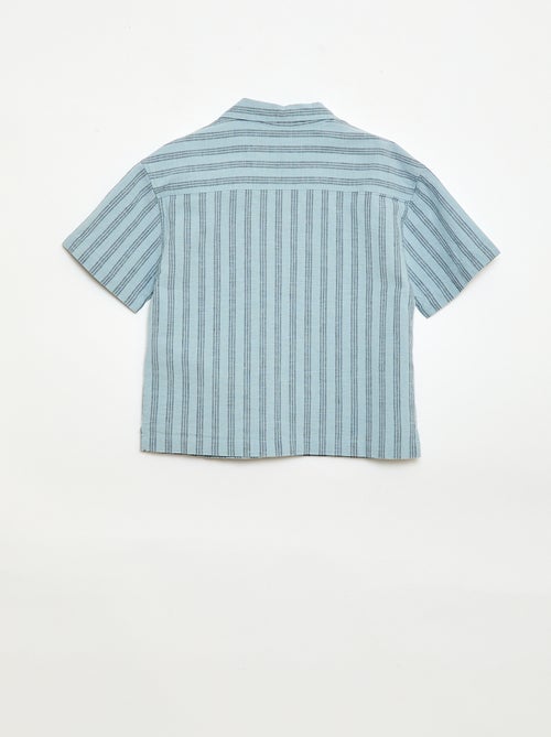 Ensemble à rayures chemise + short - Kiabi