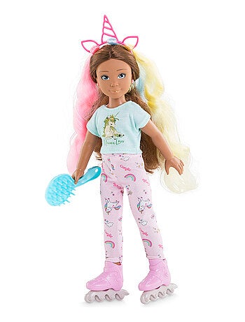 Ensemble Accessoires Coiffure Arc-en-ciel pour poupée Corolle Girls