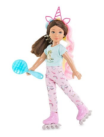 Ensemble Accessoires Coiffure Arc-en-ciel pour poupée Corolle Girls