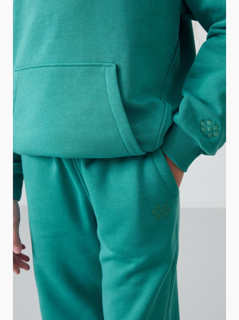 Ensemble actif 2 pièces coton polyester tommy Vert émeraude - Kiabi