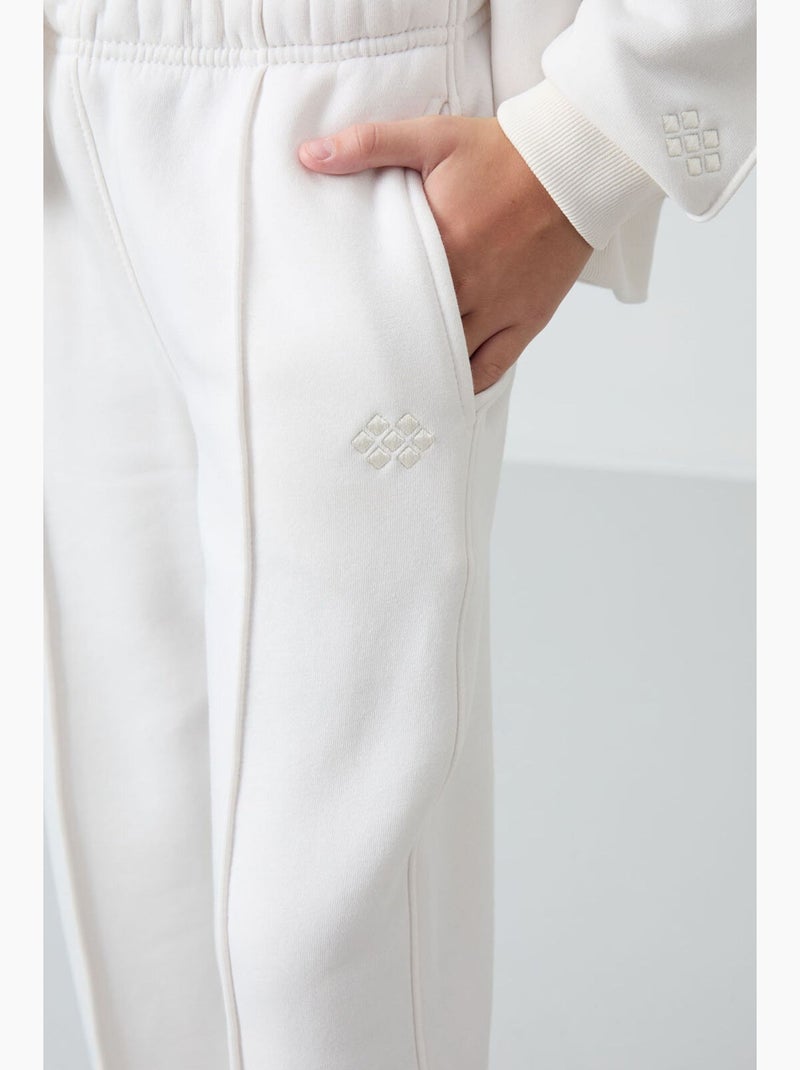 Ensemble actif 2 pièces en coton mélangé tommy Blanc cassé - Kiabi