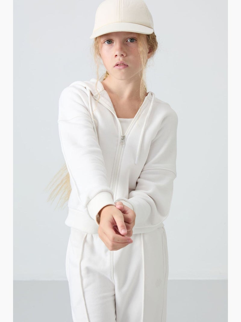 Ensemble actif 2 pièces en coton mélangé tommy Blanc cassé - Kiabi