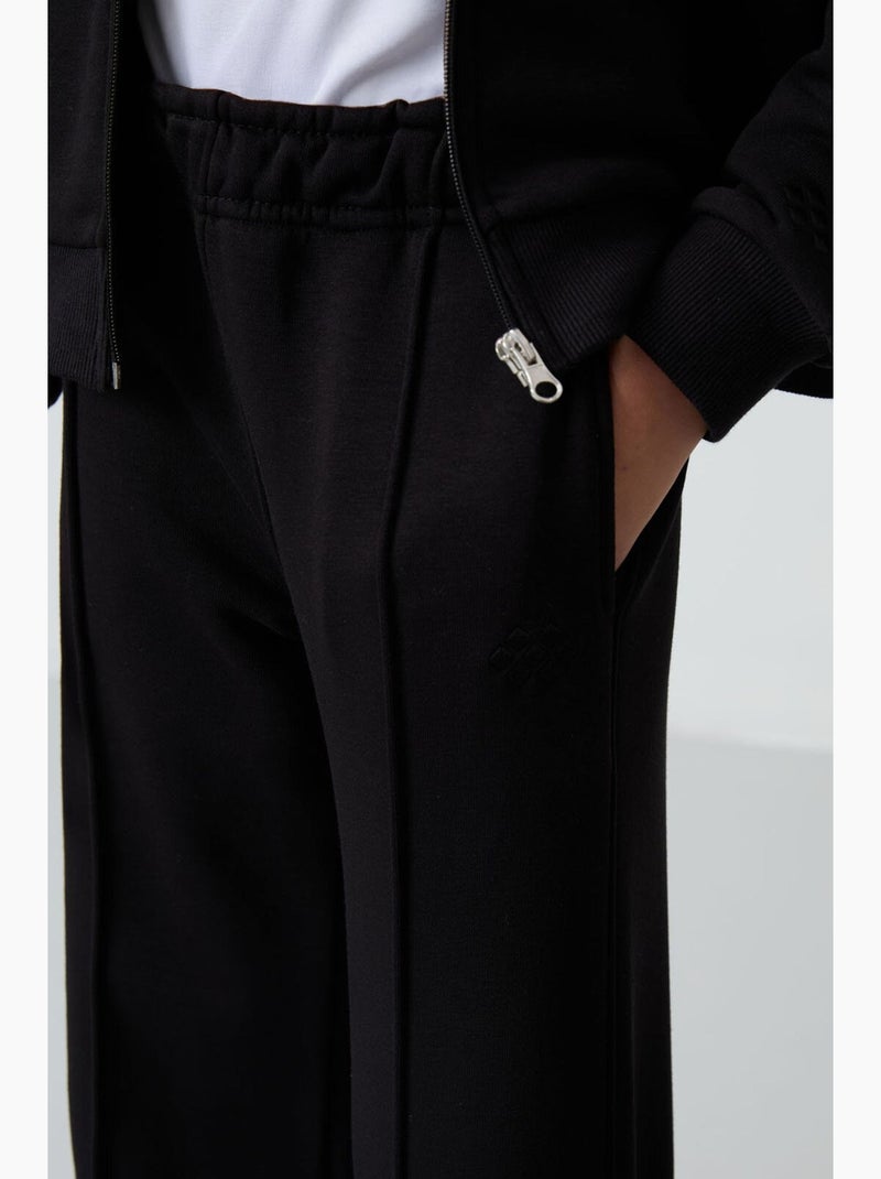 Ensemble actif 2 pièces en coton mélangé tommy Noir - Kiabi