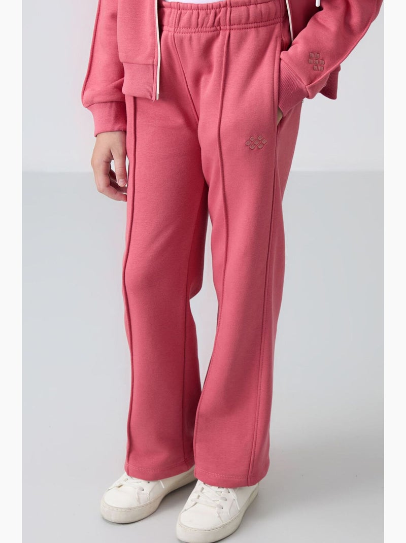 Ensemble actif 2 pièces en coton mélangé tommy Vieux rose - Kiabi
