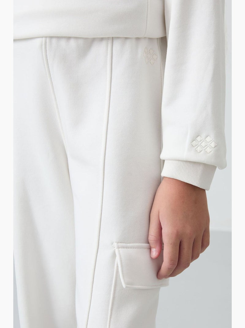 Ensemble actif deux pièces tommy Blanc cassé - Kiabi
