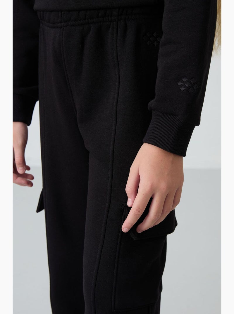 Ensemble actif deux pièces tommy Noir - Kiabi