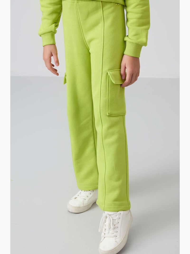 Ensemble actif deux pièces tommy Vert tilleul - Kiabi