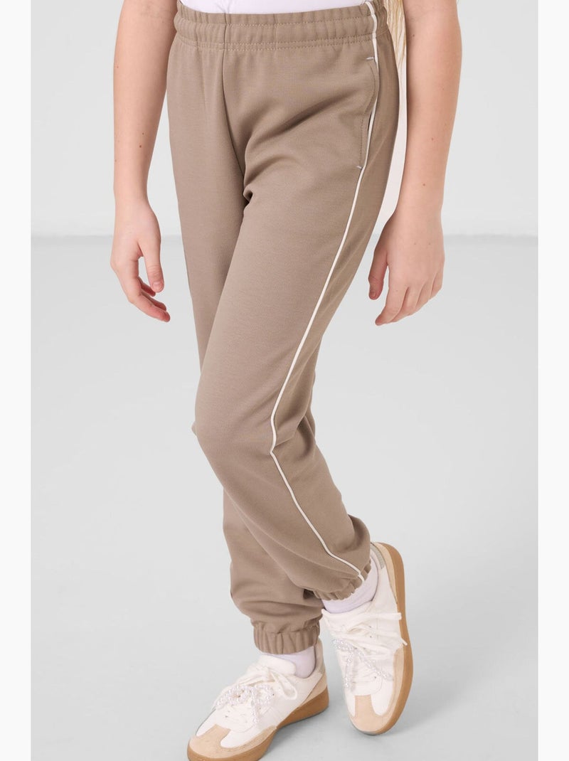 Ensemble actif en mélange de coton tommy Beige argile - Kiabi
