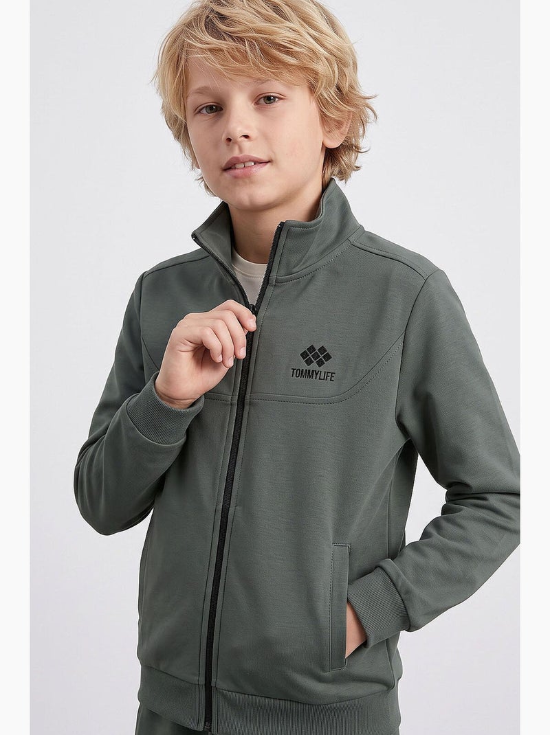 Ensemble actif enfant tommy Kaki - Kiabi