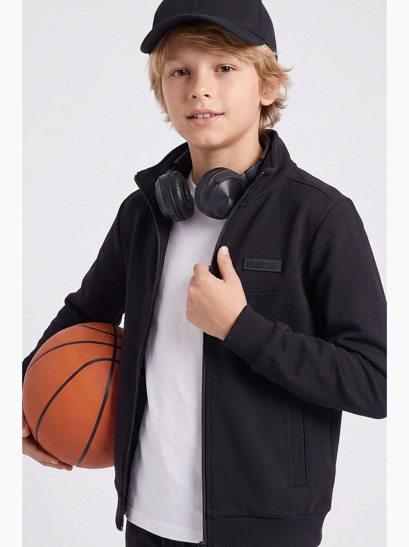 Ensemble actif enfant tommy Noir - Kiabi