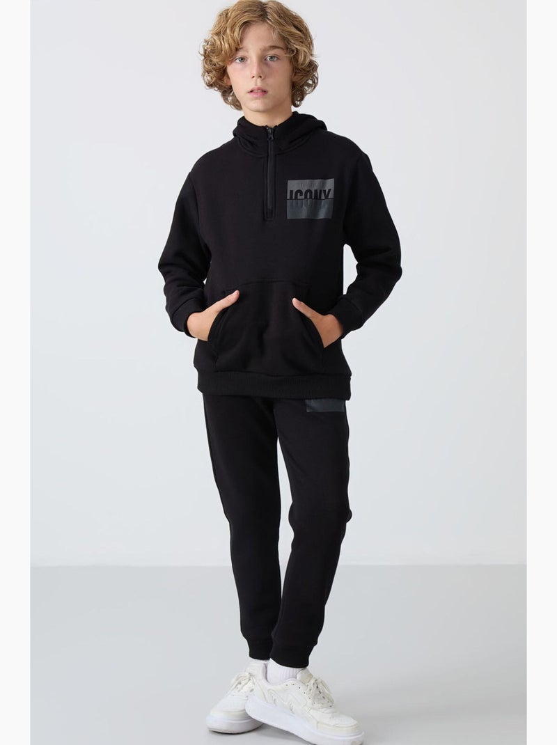 Ensemble actif enfant tommy Noir - Kiabi