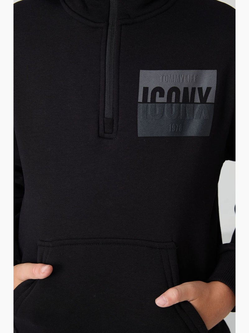 Ensemble actif enfant tommy Noir - Kiabi